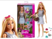 Lalka Barbie Opiekunka Zwierząt z akcesoriami + piesek + króliczek