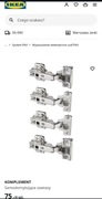 Zawiasy IKEA pax KOMPLEMENT 302.145.04