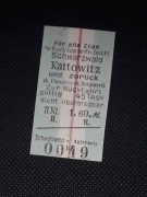 Magnes Bilet Schwarzwald (Ruda Czarny Las) - Kattowitz