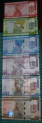 Gambia 5-200 dalasi 2015 P.31-36 UNC Zestaw 6 sztuk
