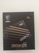 Dysk SSD MSI SPATIUM S270 SATA 2.5” 240GB
