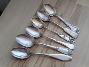 POSREBRZANE ŁYŻECZKI DO HERBATY I KAWY RÓŻNE