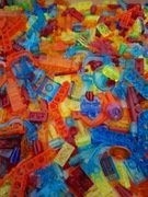 LEGO Trans Clear Transparentne unikat zestaw Mix 0,5 kg