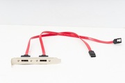 Śledź PCI z dwoma portami eSATA + przewody – wyjście z płyty głównej