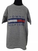 T SHIRT TOMMY HILFIGER 110 CM 5 L BAWEŁNA SZARY