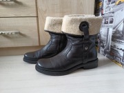 Pier One Botki ocieplane czarne z kożuchem rozmiar 39