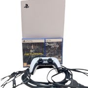 Konsola PlayStation 5 z napędem + kontroler ps5 + Demon's souls i Returnal