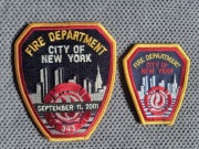 2 x naszywka USA Nowy Jork Straż Pożarna 
