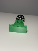 Uchwyt do sznurka brukarskiego / murarskiego 0-75 mm pręt 24mm zielony