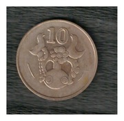 Cypr 10 centów 1994 stan 3