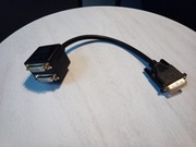 Przejściówka DVI x2 adapter DVI dwa monitory DELOCK 6505