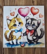 Prezent na walentynki obraz na płótnie 