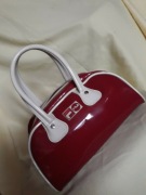 Torba do ręki kufer Vintage Fila kolor czerwony