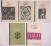 „Polska Sztuka Ludowa”–zestaw 5 zeszytów Państwowy Instytut Sztuki