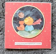 Kartka urodzinowa ręcznie robiona mały książę 