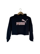 Bluza damska Puma z kapturem czarna duże logo s