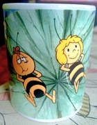 Nowy kubek Ceramiczny Pszczółka Maja prezent dla babci dziadka