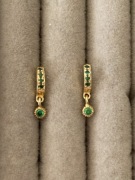 Kolczyki Asos sterling silver srebro pozłacane cyrkonie