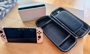 Nintendo Switch OLED Biały + Etui + Szkło – Stan BDB, Mało używana