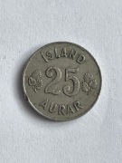 Islandia 25 Aurar 1963 rok