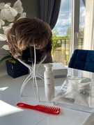 Peruka damska syntetyczna brąz krótkie włosy 