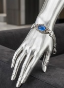 Stara bransoletka z niebieskim oczkiem 925