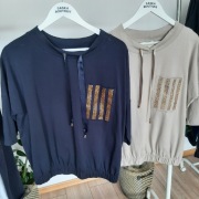 Wyprzedaż Bluza dresowe z piękna tasiemka CIOCCO 