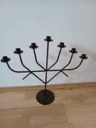 Świecznik 7 ramienny metalowy