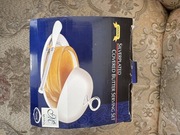 Posrebrzana maselniczka nowa z nożykiem