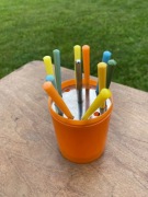 Widelczyki do zakąsek Lefana Domgos z PRL