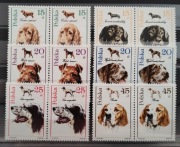 Fi: 3049 - 3052** parki poziome, Psy myśliwskie.