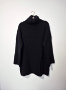 Wełniany sweter oversize H&M Premium M/L, 100% wełna, kaszmir