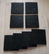 PODKŁADKI GUMOWE ANTYWIBRACYJNE 10x10x0,8cm 25 szt.