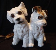 PORCELANA FIGURKI PIESKOW LAMPKA 1950 ROK 