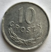 Destrukt 10 groszy 1976 końcówka blachy 