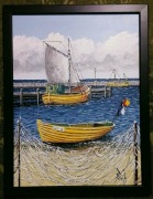 Obraz Port rybacki 30x40 na panelu Oferuje autor Jerzy Okoń