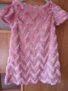 Elegancka błyszcząca sukienka dziewczynka 110 Pepco