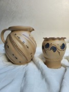 Dzbanek+wazon ręcznie zdobione 