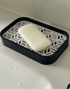 Elegancka mydelniczka - dwuczęściowa z ociekaczem