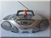 PHILIPS AZ1565 - Radio boombox działające ładny stan, LCD 