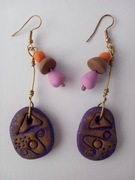 KOLCZYKI FIMO WIRE WRAPPING RĘKODZIEŁO