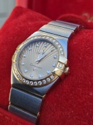 Omega Constellation 24mm z 40 diamentami Full Set 