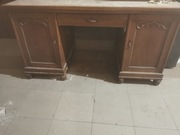 Duże dębowe biurko do renowacji