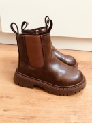 BOTKI DLA DZIEWCZYNKI. BRĄZOWE. NA ZAMEK. ROZM.27.