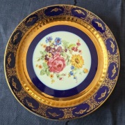 Talerz kobalt Epiag Carlsbad, połowa XX w.?