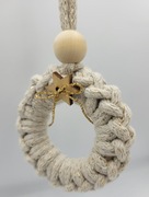 Mini wianki świąteczne komplet zawieszki ozdoby bombki handmade