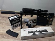 Zestaw Replika ASG DMR 2,6J AEG MANCRAFTCUSTOM Titan Gate Maxx model USB li