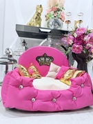 Legowisko dla psa M 70x50cm różowe