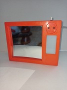 Belgia lusterko do golenia PRL mcm vintage barber mcm łazienkowe lampka