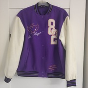 H&M super damska fioletowa kurtka bejsbolówka S